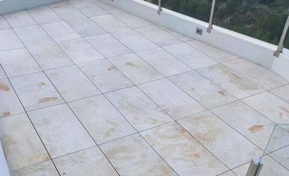 limpieza terrazas con oxidos antes 1